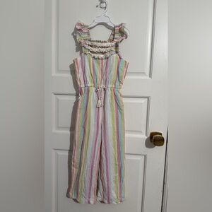 Peek Pastel Striped Kids Jumpsuit
